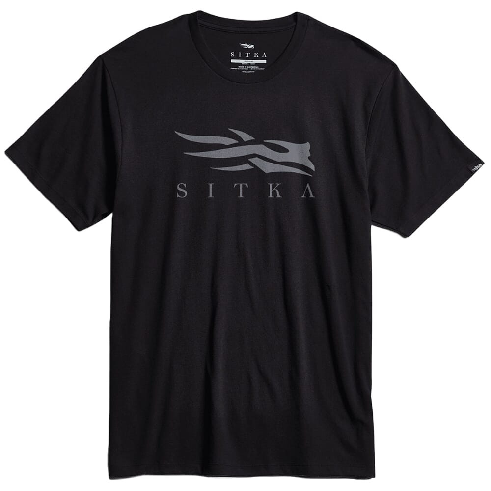 Sitka Gear Icon T-Shirt Black Charcoal Medium 600297-BKCH-M Top - Sitka Gear
