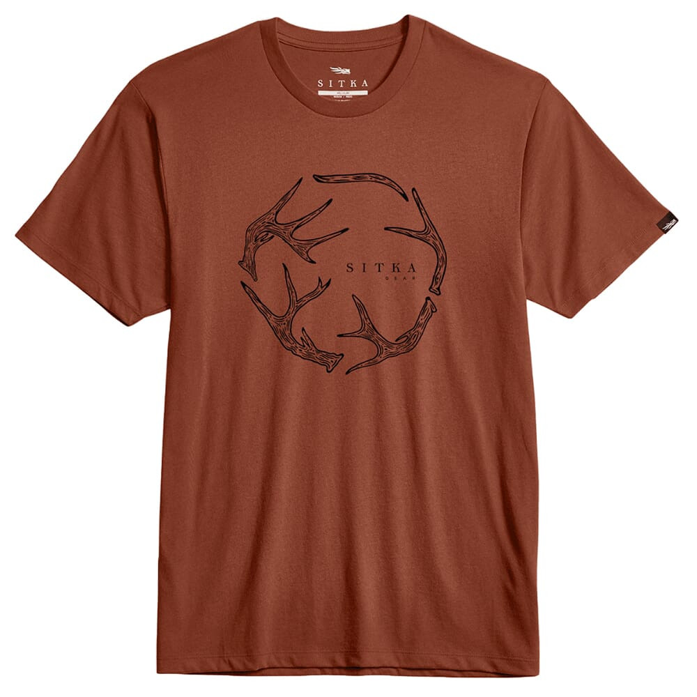 Sitka Gear Antler Evo T-Shirt Red Sumac XX Large 600299-RSU-XXL Top - Sitka Gear