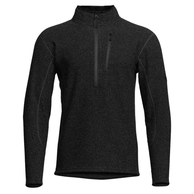 Sitka Gear Snowcrest Half-Zip Fleece Sitka Black Heather X Large 600407-BH-XL Jacket - Sitka Gear