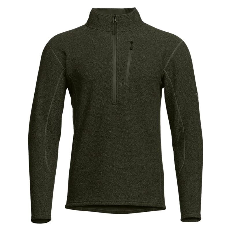 Sitka Gear Snowcrest Half-Zip Fleece Hemlock Green Heather Small 600407-HEMH-S Jacket - Sitka Gear