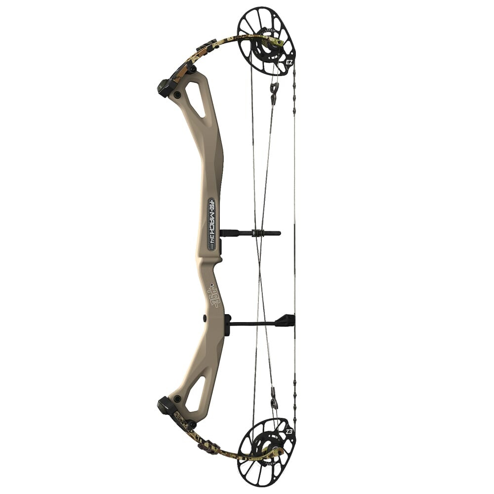 PSE Archery PSE Mach 34 E2 RH Tan Riser/Sub Alpine Limbs 29-50 Bow 2234E2RSD2950 in Multiple - PSE Archery