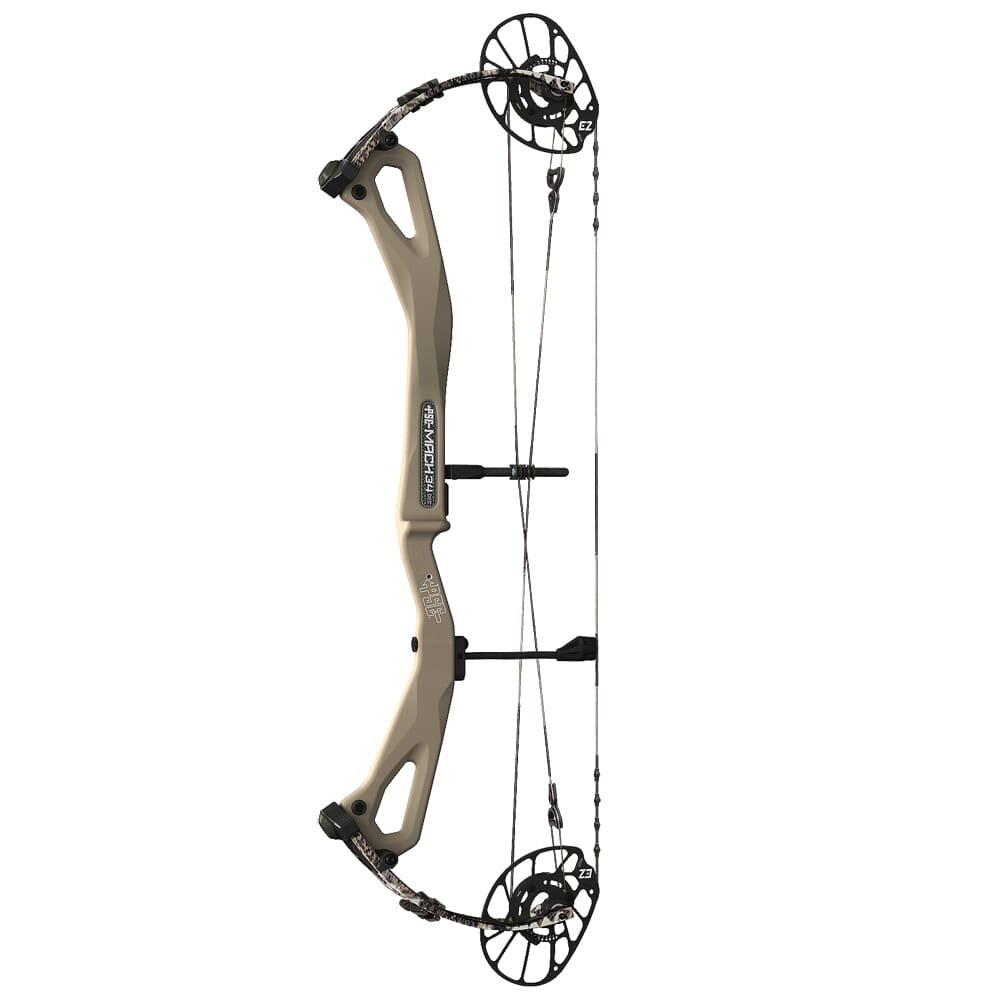 PSE Archery PSE Mach 34 E2 RH Tan Riser/Elevated II Limbs 29-70 Bow 2234E2RTE2970 in Multiple - PSE Archery