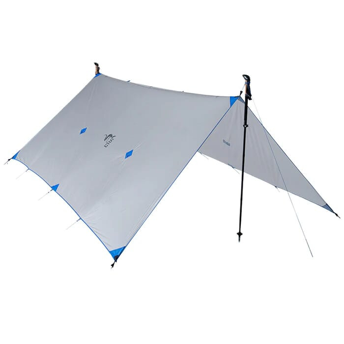 Stone Glacier Sky Tarp 10 70038-SG-10 in Gray, Tarp: 10ft x 9ft x 7ft Stuff Sack: 12ft x 3.5ft - Stone Glacier