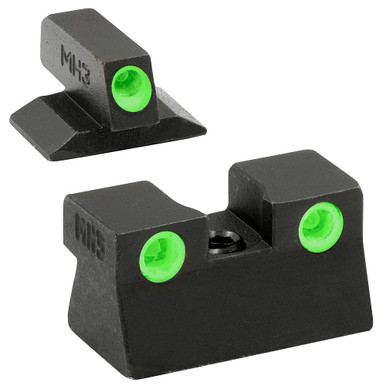 Meprolight USA Meprolight Tru-Dot Remington R1 (NOT Enhanced) Green/Green Fixed Pistol Sight Set 140403101 - Meprolight USA