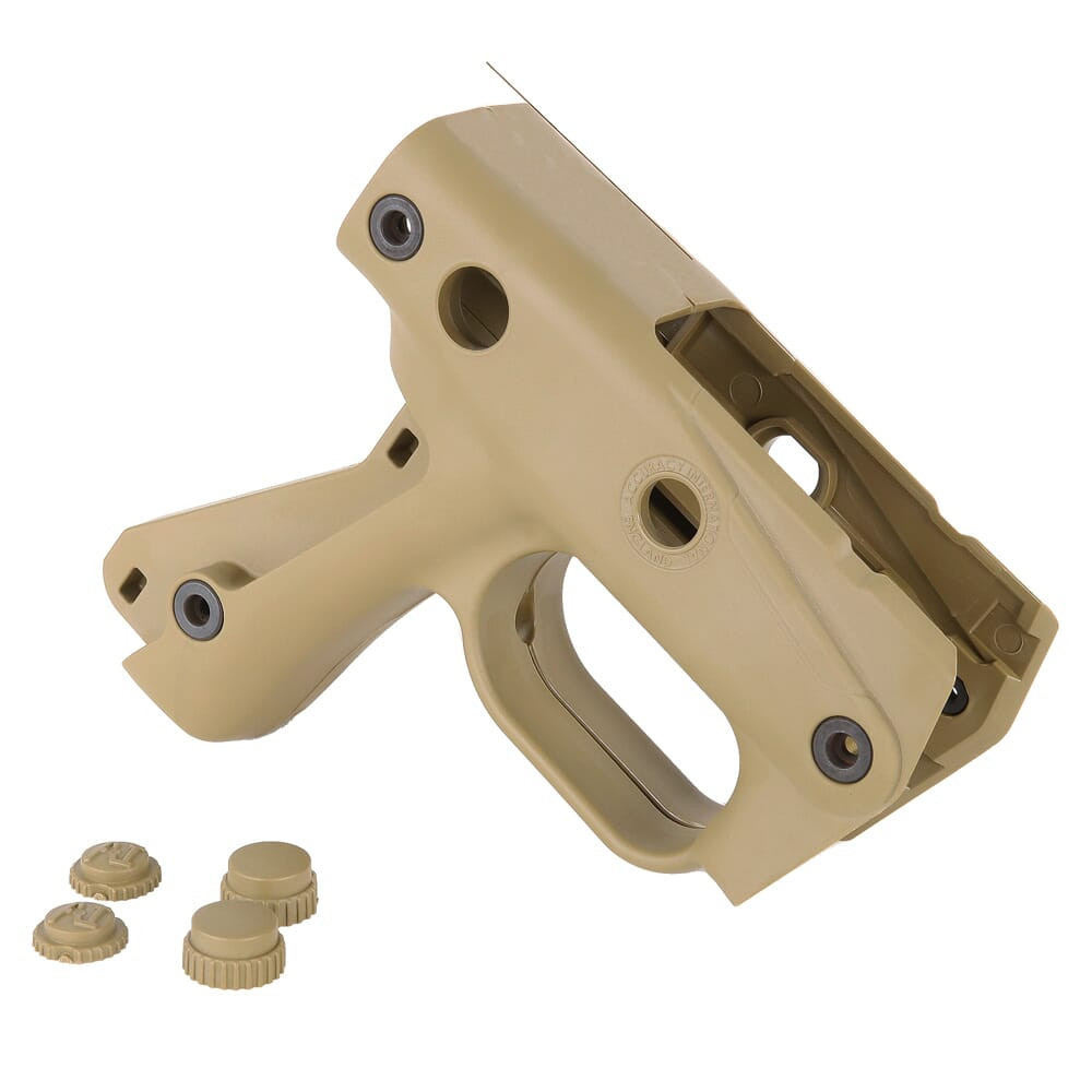 Accuracy International AX Pistol Grip Moulding Assembly w/ inserts Dark Earth 25251DE - Accuracy International