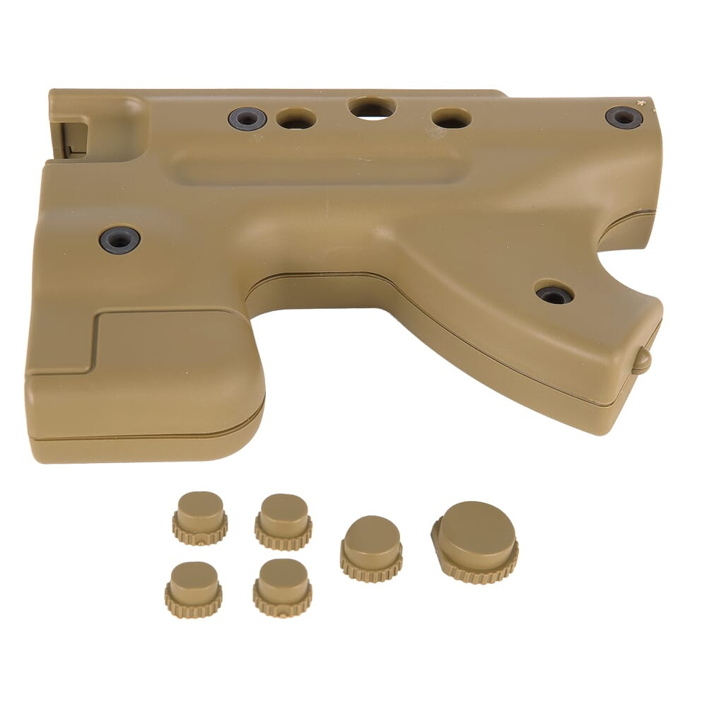Accuracy International AW/AE/AICS Legacy Chassis Thumbhole Folding Rear End Dark Earth Stocksides 25385DE - Accuracy International