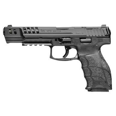 Heckler & Koch HK VP9 Match 9mm 5.51" Bbl Optics Ready Pistol w/(4) 15rd Mags, Night Sights, (2) Add'tl Backstraps/Lateral Grip Plates 81000935 - Heckler & Koch