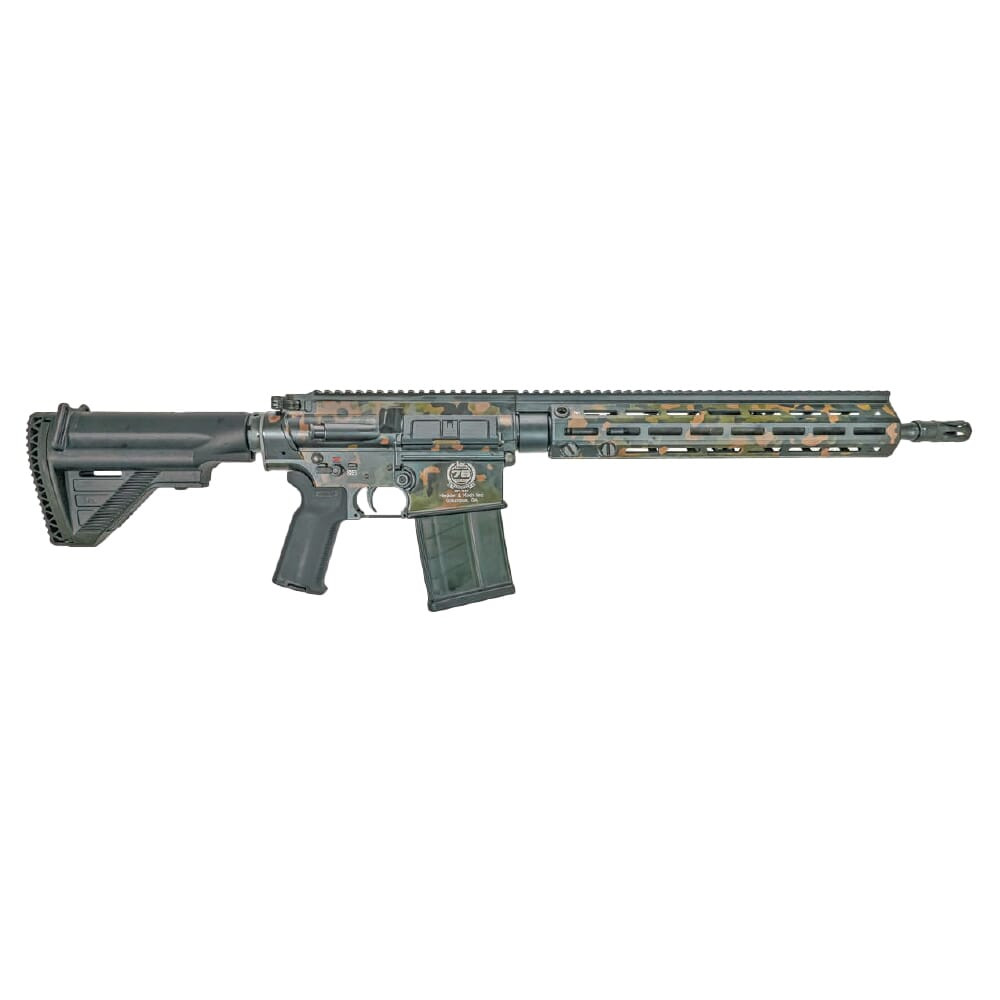 Heckler & Koch HK 75th Anniversary MR762A1 7.62mm Semi-Auto Flecktarn Rifle w/(4) 20rd Mags 81001005 - Heckler & Koch