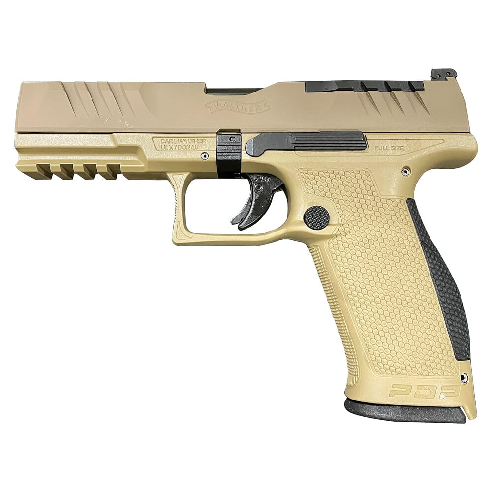 Walther Arms PDP 9mm 4.5" Bbl Optic-Ready Full-Size FDE Pistol w/(2) 10rd Magazines 2858380FDE10 - Walther Arms