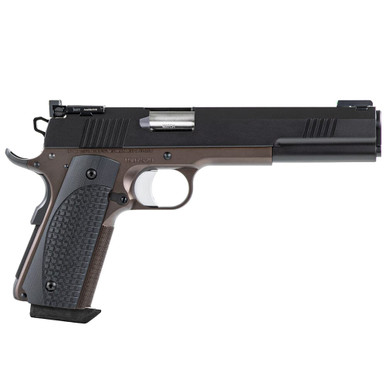 Dan Wesson Bruin 10mm BRZ Frame/Blk Duty Slide, Front Fiber Optic Trit Night Sight/Adj Rear Night Sight, G10 Grips, 8rd Pistol 01841 - Dan Wesson