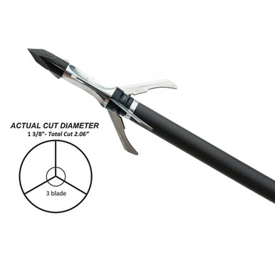 Grim Reaper Broadheads Grim Reaper Razortip 100gr 1-3/8" 3-Blade Mechanical Broadheads 3pk 1903 - Grim Reaper Broadheads