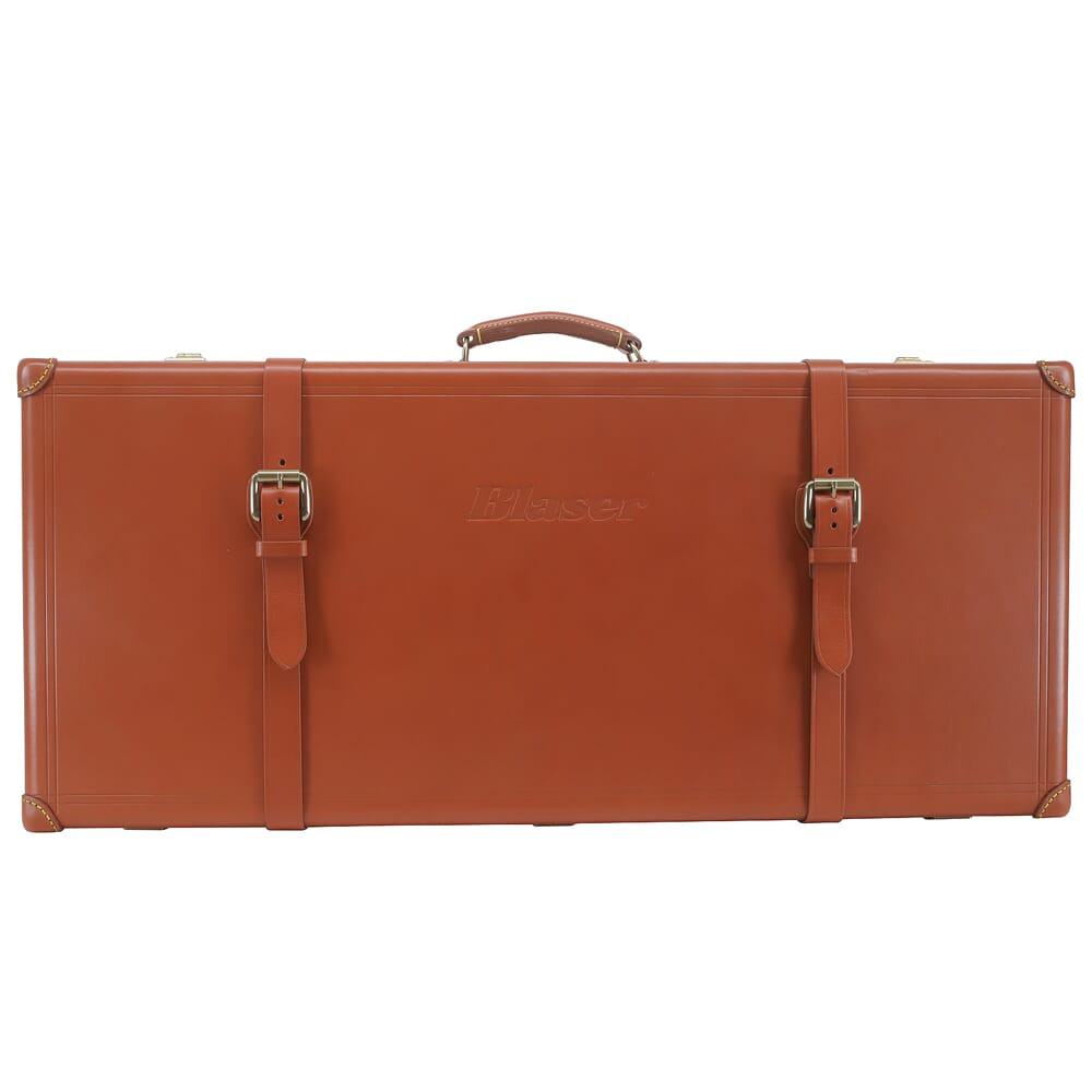 Blaser Model C Leather Rifle Case 195122 in Cognac