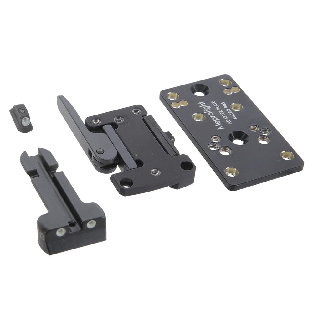 Meprolight USA Meprolight microRDS CZ 75/85/SP01 Adapter Kit w/Backup Night Sight Set, QD Adapter & Optics Adapter Plate 88071501 - Meprolight USA