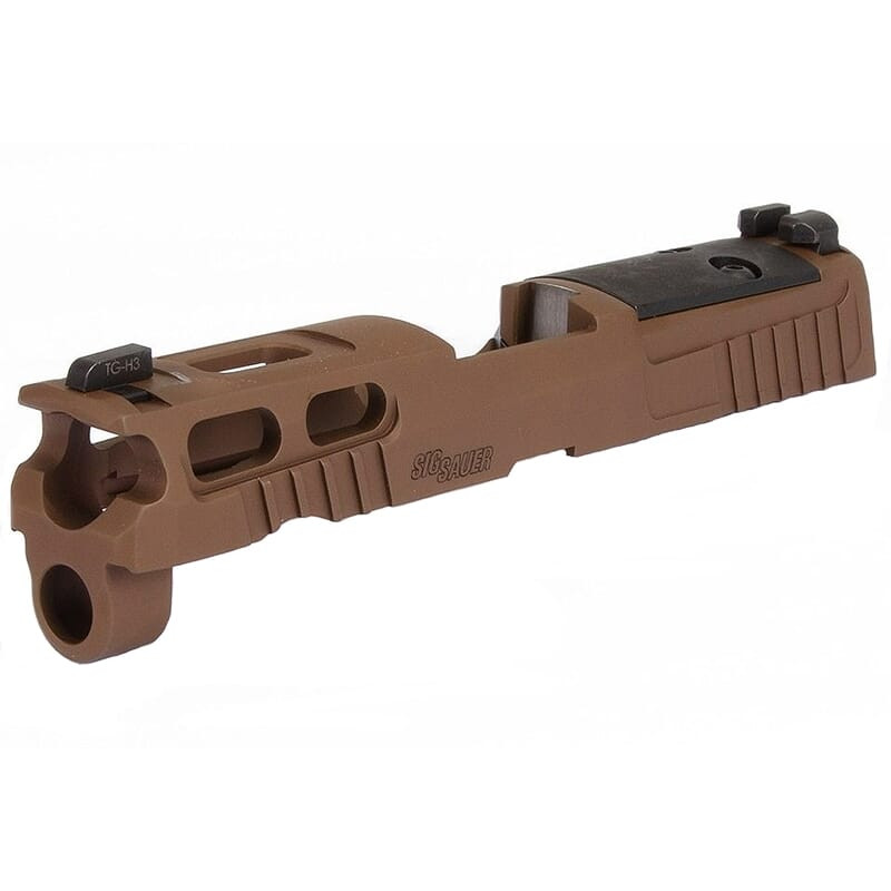 Sig Sauer P320 Compact 9mm 3.9" Bbl Pro-Cut R2 Optic Ready Coyote Brown Slide Assembly w/XRAY3 8900175 - Sig Sauer