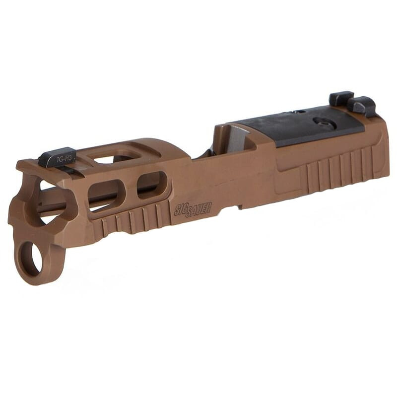 Sig Sauer P320 Subcompact 9mm 3.6" Bbl Pro-Cut R2 Optic Ready Coyote Brown Slide Assembly w/XRAY3 8900176 - Sig Sauer