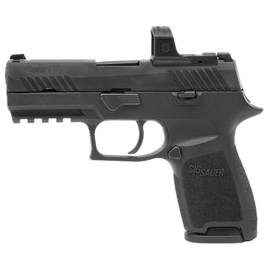 Sig Sauer P320 RXZP 9mm Compact 3.9in, Nitron, Blk, Striker, Mod Poly Grip, (2) 10rd Steel Mag, 3MOA ROMEO ZERO PRO Pistol 320C-9-B-RXZP-10 - Sig Sauer
