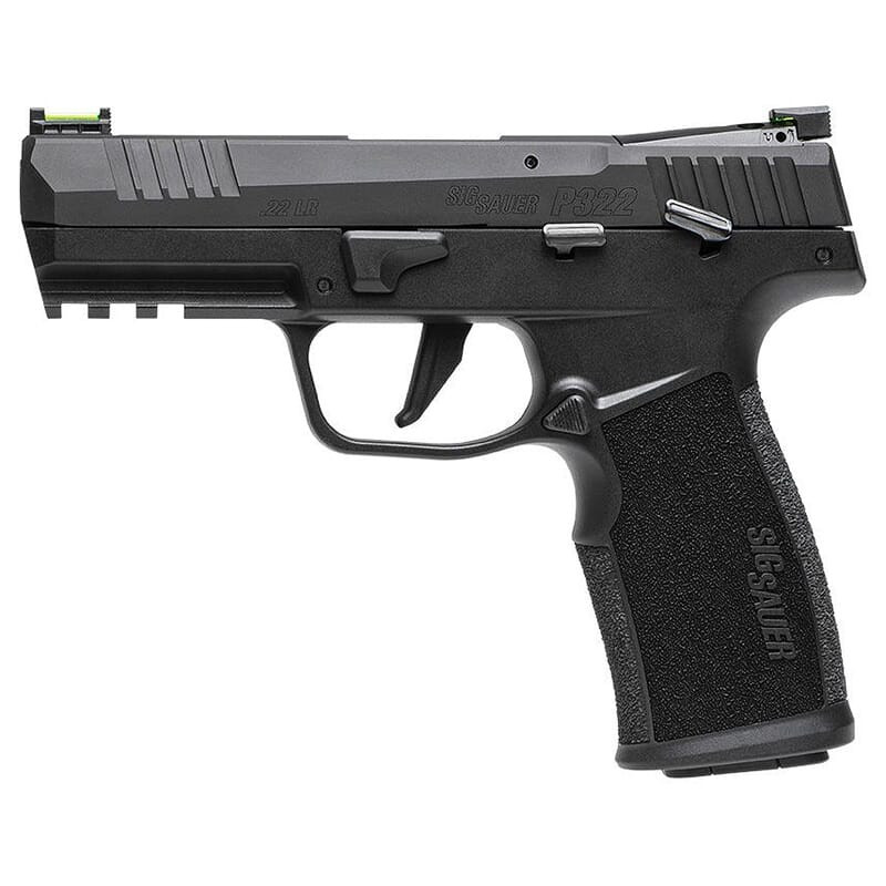 Sig Sauer P322 .22 LR 4" Bbl Optics Ready SAO Black MA Compliant Pistol w/(2) 10