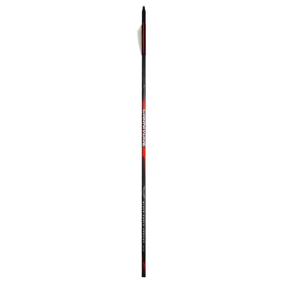 Black Eagle 19/64" Factory Fletched Arrow Carnivore 30/50 2.5" Shield Cut 6pk. 001 33797 - black eagle