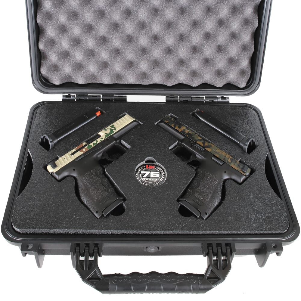 Heckler & Koch HK VP9 75th Anniversary 9mm Pistol Set w/(1) Flecktarn Pistol, (1) Tropentarn Pistol, & (4) 10rd Mags 91000017 - Heckler & Koch