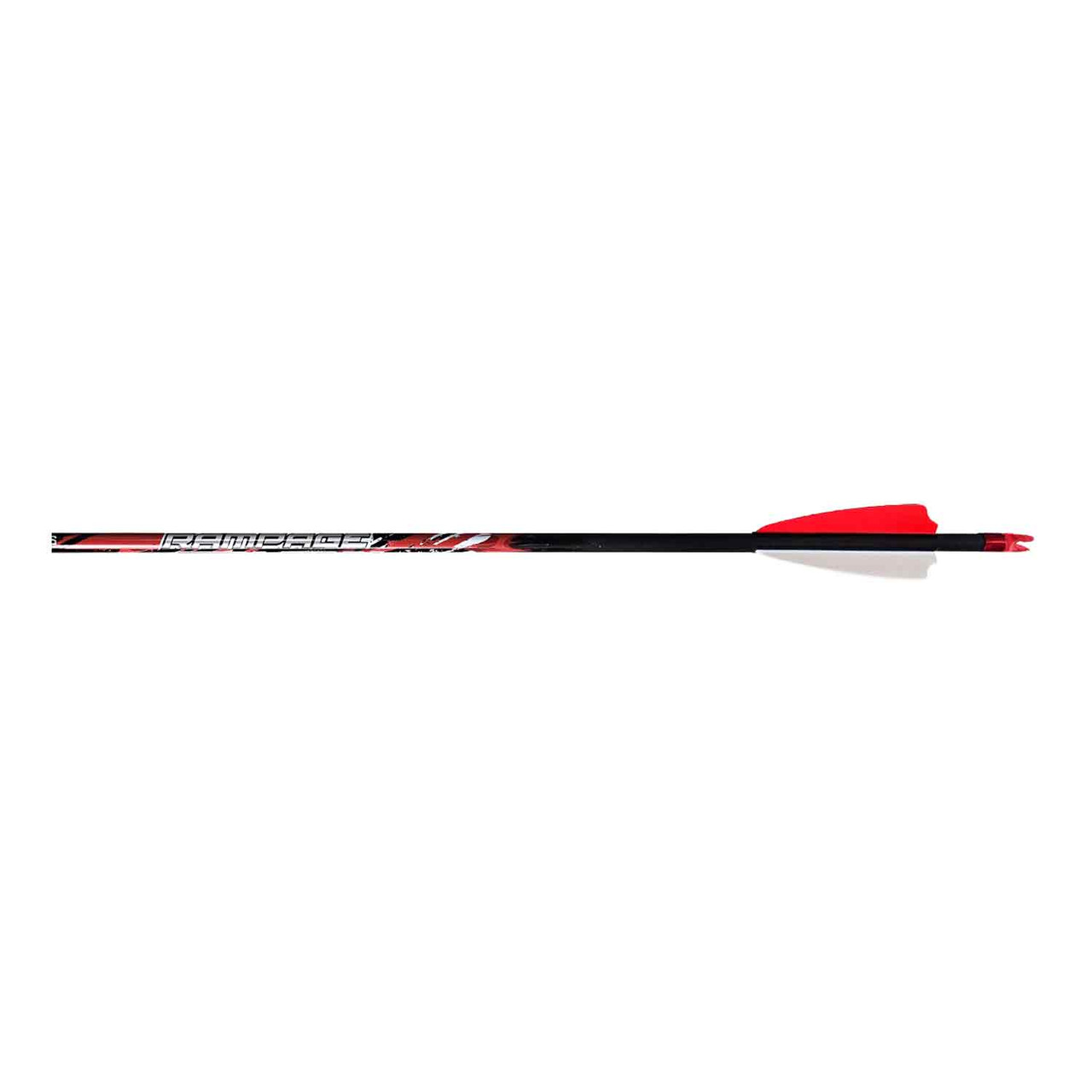 Black Eagle 17/64" Factory Fletched Arrow Rampage 2.5" Shield Cut 6 pack .003"-400 33832 - black eagle