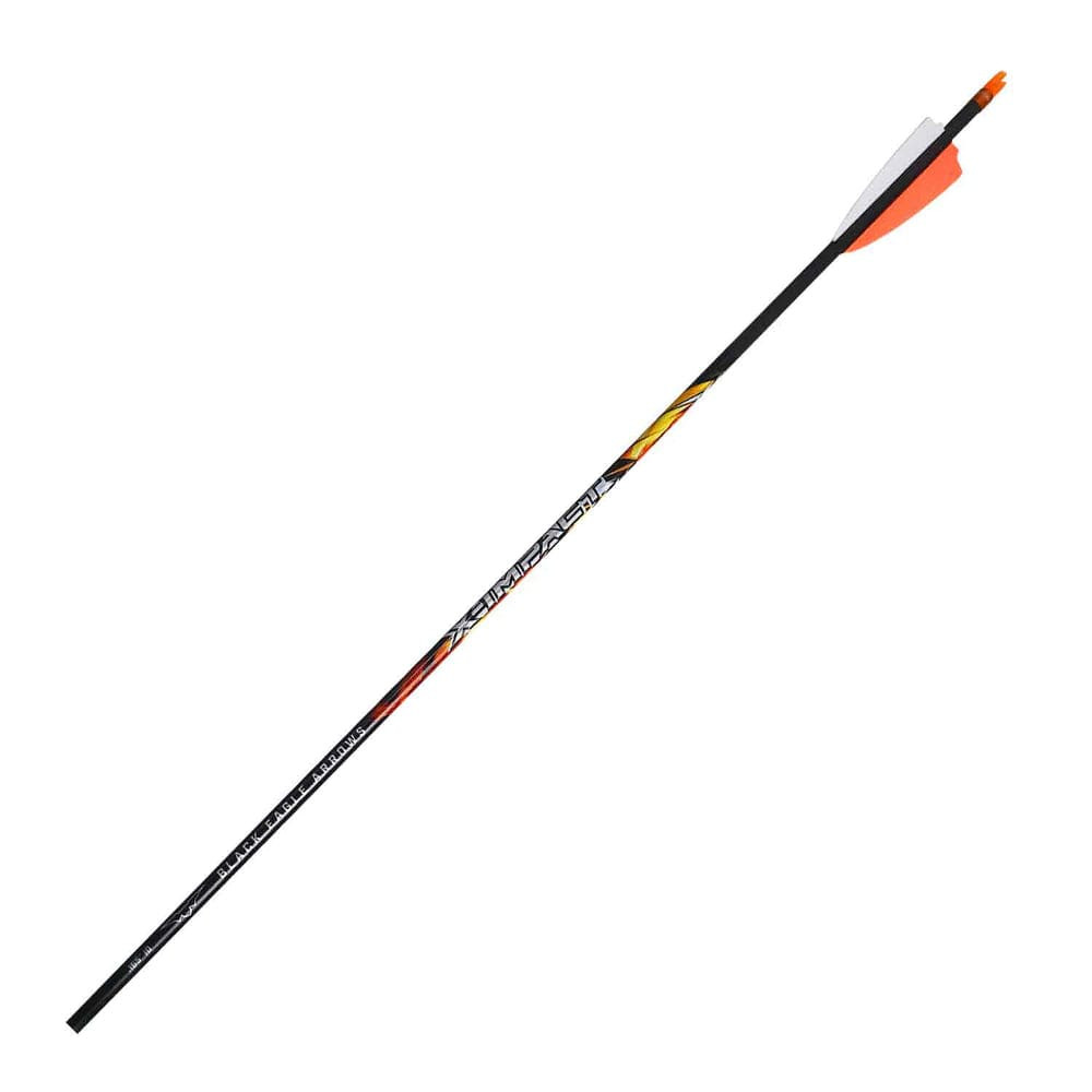 Black Eagle 18/64" Factory Fletched Arrow Spartan 2.5" Shield Cut .001" 6 Pack 400 33854 - black eagle