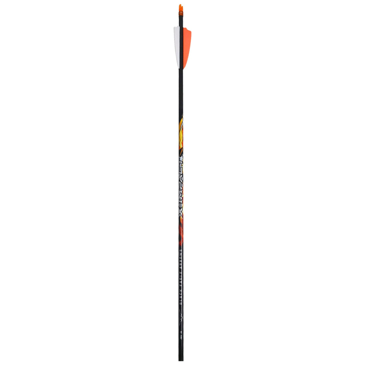 Black Eagle 15/64" Factory Fletched Arrow X Impact 2.5" Shield Cut 6 pack .001"-500 33891 - black eagle