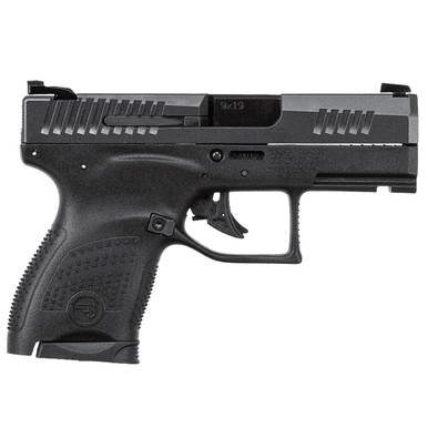 CZ-USA P-10 M 9mm 7rd Blk Handgun w/Polymer Frame, Nitride Slide, Fixed Sights, Rev Mag Catch 95199 - CZ-USA