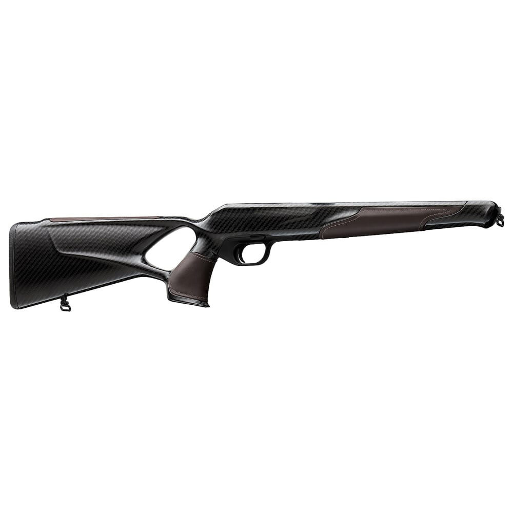 Blaser R8 Stock/Receiver Carbon Success w/Coco Brown Leather a082C210 in Black W/ Brown Leather - Blaser