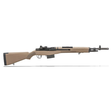 Springfield Armory Scout Squad M1A 7.62mm Flat Dark Earth Composite Stock, Carbon Barrel Rifle AA9120 - Springfield Armory