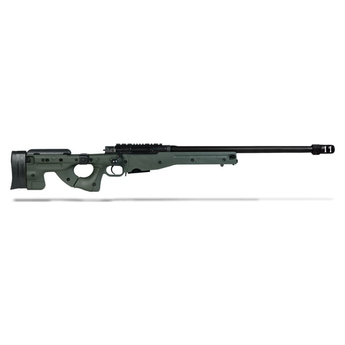 Accuracy International AE MK III 6-5 Creedmoor 24 inch Plain bbl Muzzle Brake Green Folding Stock - Accuracy International