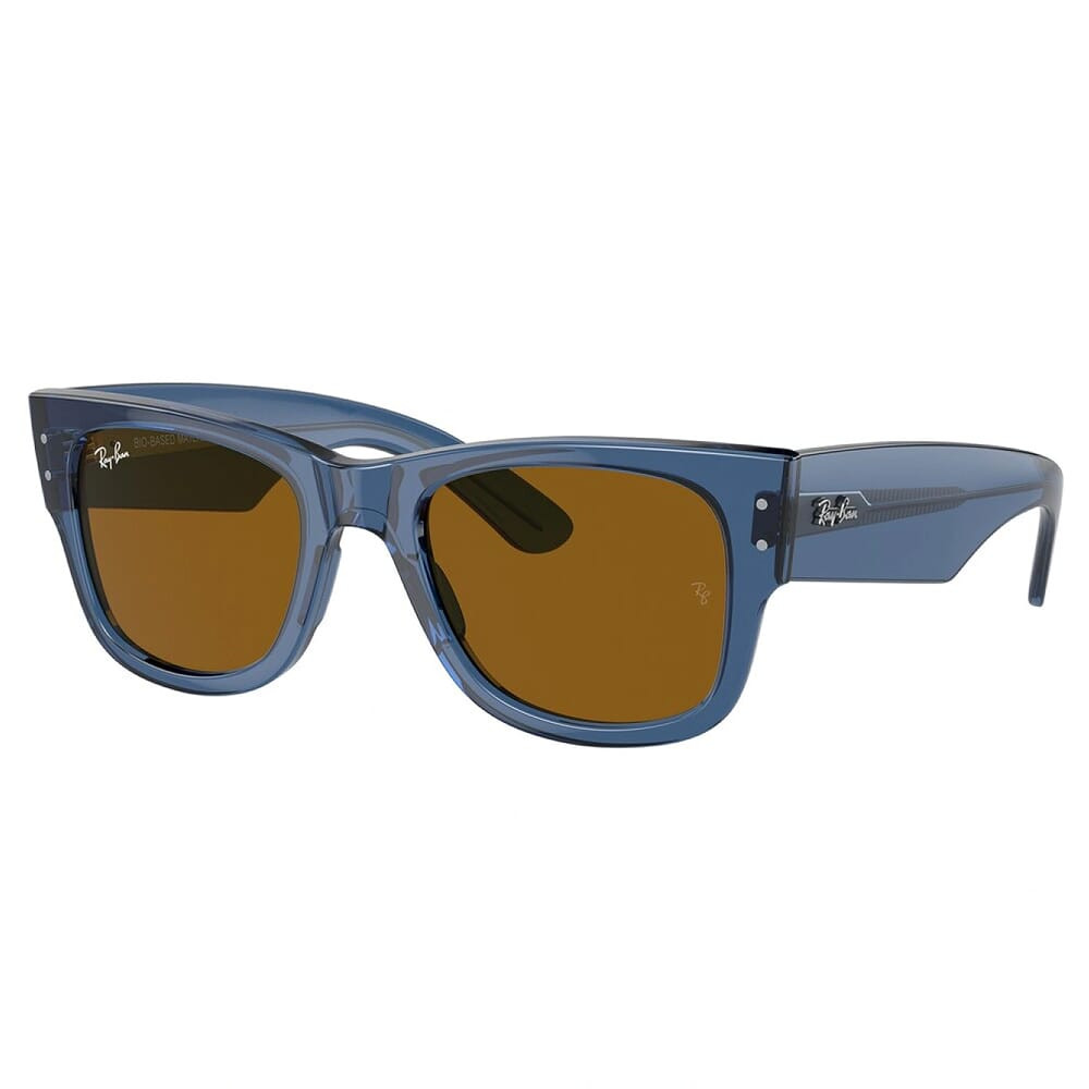 Ray-Ban Mega Wayfarer Glasses Limited Transparent Blue Sunglasses w/Brown Lenses 0RB0840S-668073-51 - Ray-Ban