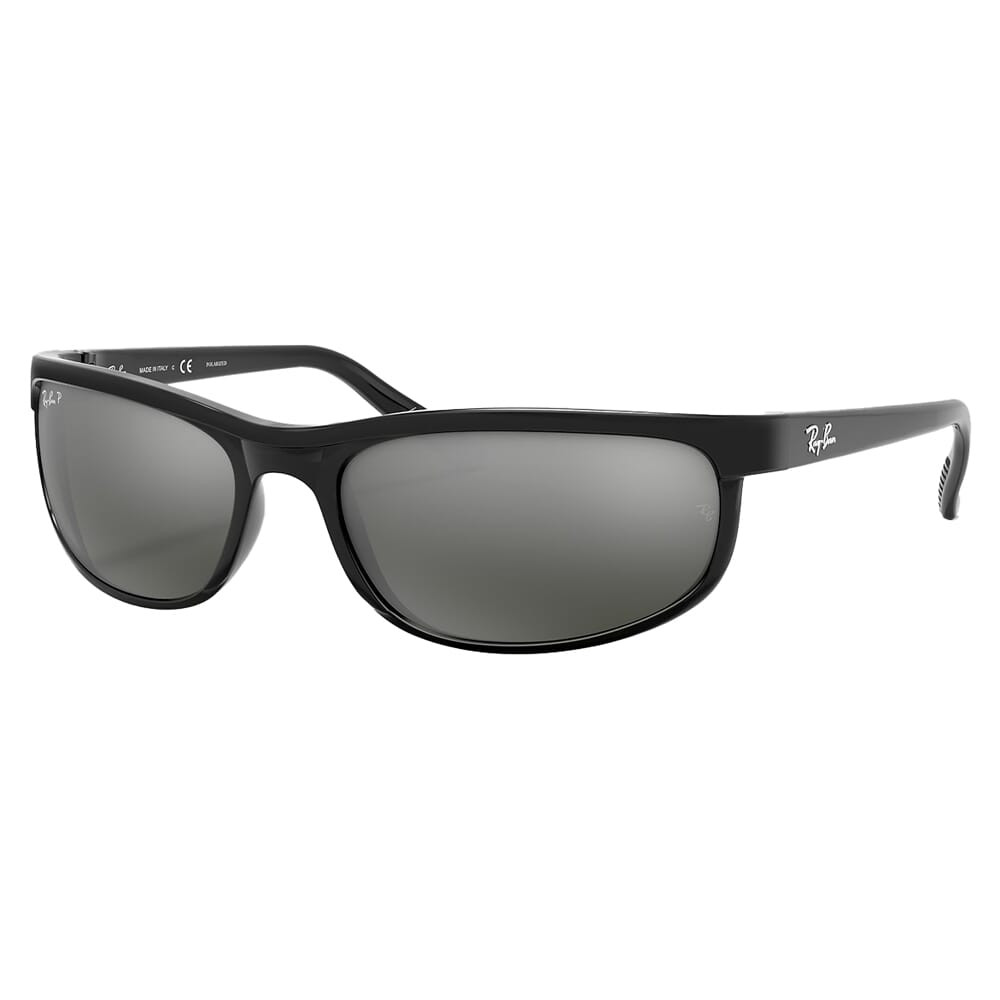 Ray-Ban Predator 2 Matte Black Sunglasses w/Grey Polarized Lenses 0RB2027-601/W1-62 in Gray - Ray-Ban