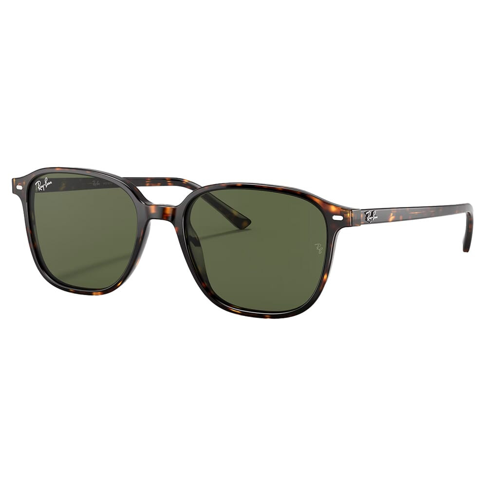 Ray-Ban Leonard Polished Tortoise Sunglasses w/G-15 Green Lenses 0RB2193-902/31-53 - Ray-Ban