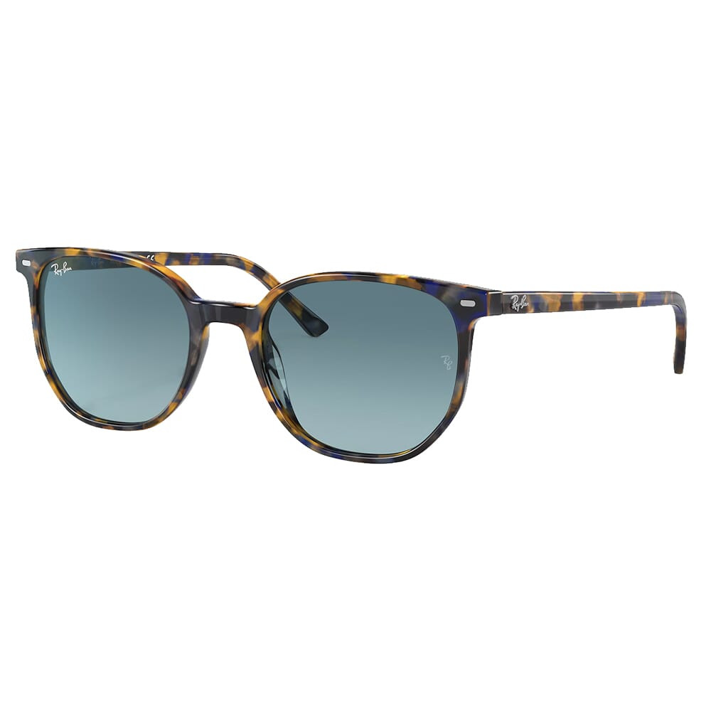 Ray-Ban Elliot Polished Yellow/Blue Havana Sunglasses w/Blue-to-Grey Gradient Lenses 0RB2197-13563M-52 - Ray-Ban