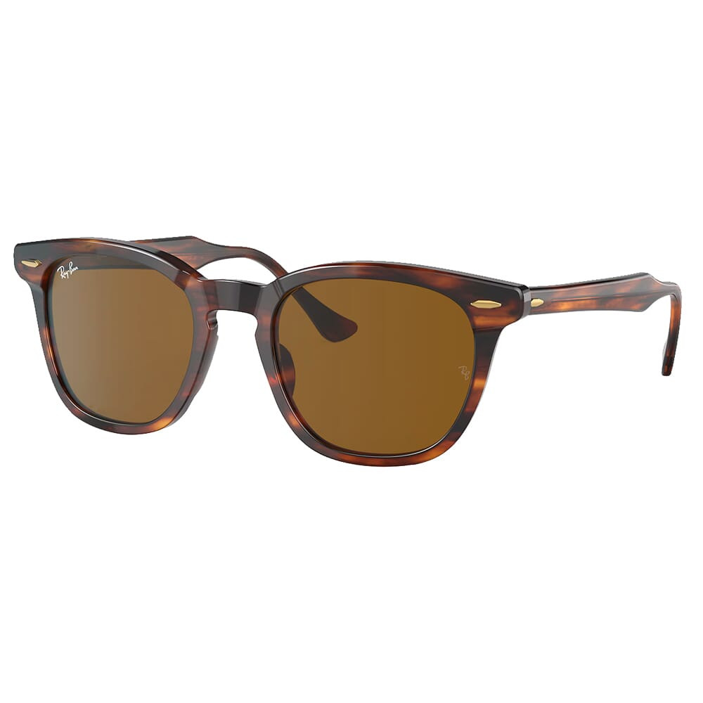 Ray-Ban Hawkeye Polished Striped Havana Sunglasses w/Brown Gradient Polarized Lenses 0RB2298-1292M2-52 - Ray-Ban