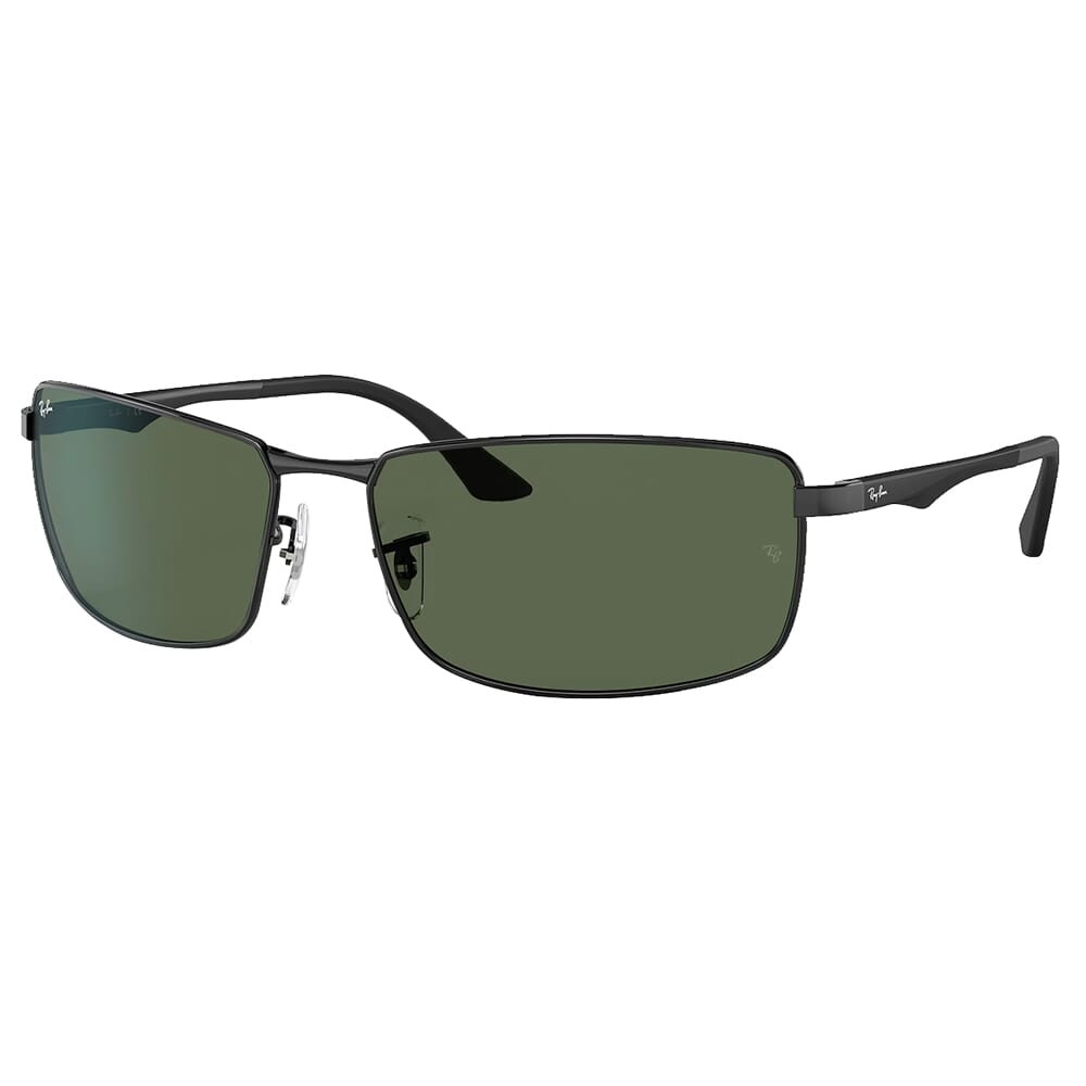 Ray-Ban 0RB3498 Polished Black Sunglasses w/G-15 Green Lenses 0RB3498-002/71-61 - Ray-Ban