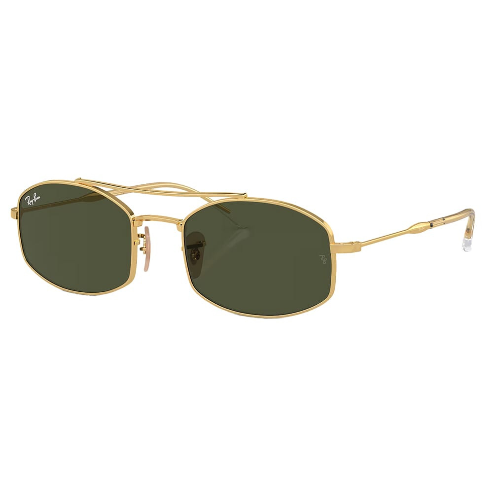 Ray-Ban 0RB3719 Polished Gold Sunglasses w/G-15 Green Lenses 0RB3719-001/31-54 - Ray-Ban