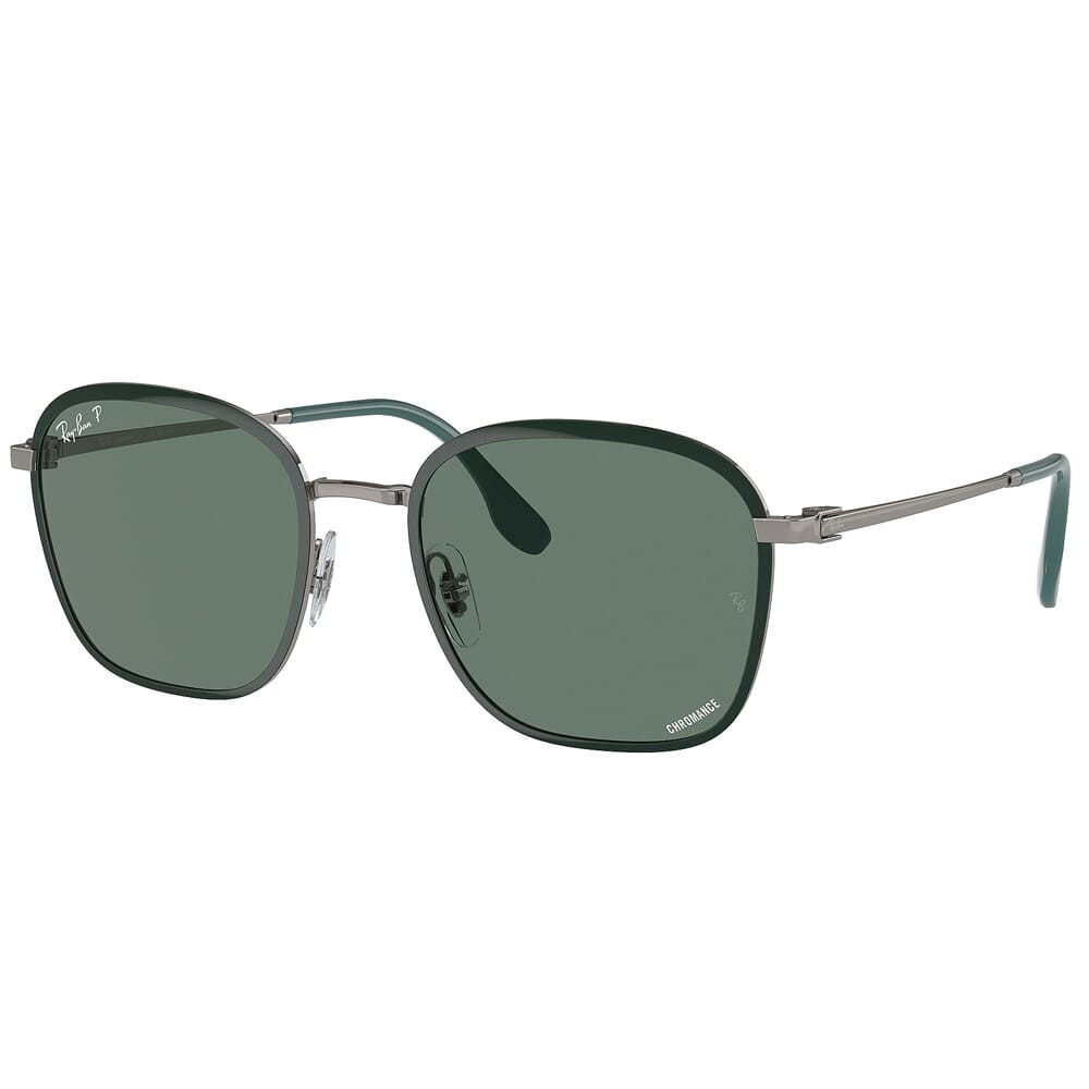 Ray-Ban 0RB3720 Green on Gunmetal Sunglasses w/Polarized Gray Lenses 0RB3720-9264O9-55 - Ray-Ban