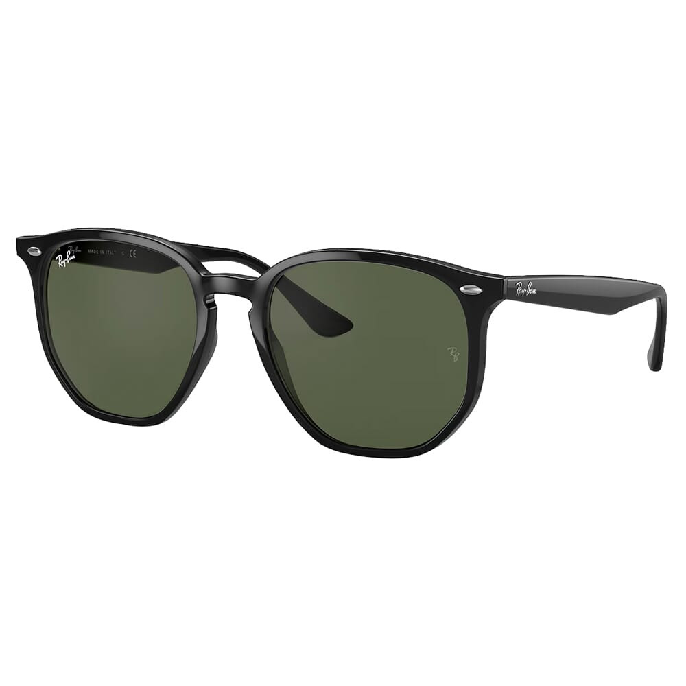 Ray-Ban 0RB4306 Polished Black Sunglasses w/G-15 Green Lenses 0RB4306-601/71-54 - Ray-Ban