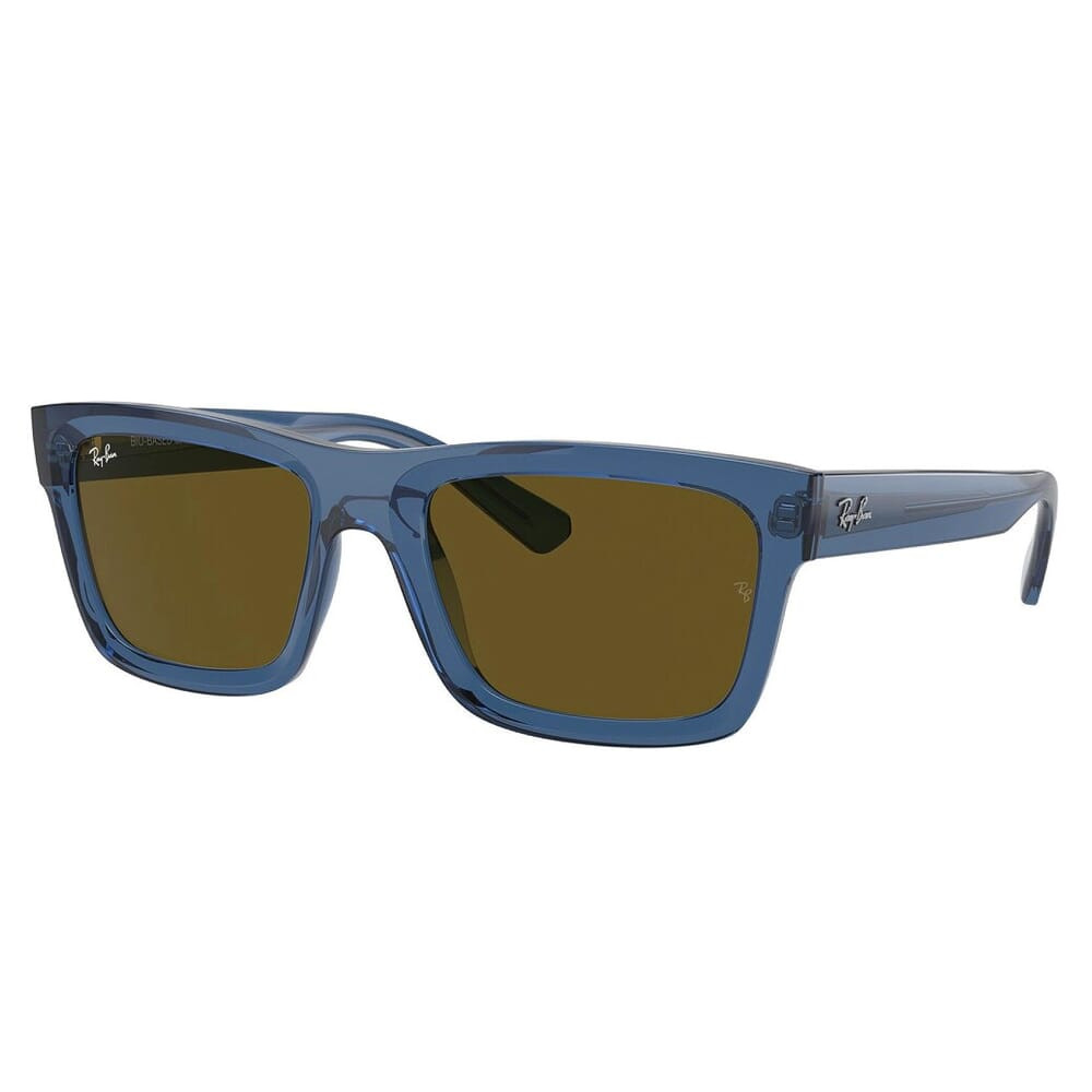 Ray-Ban 0RB4396 Transparent Dark Blue Sunglasses w/Dark Brown Lenses 0RB4396-668073-54 - Ray-Ban