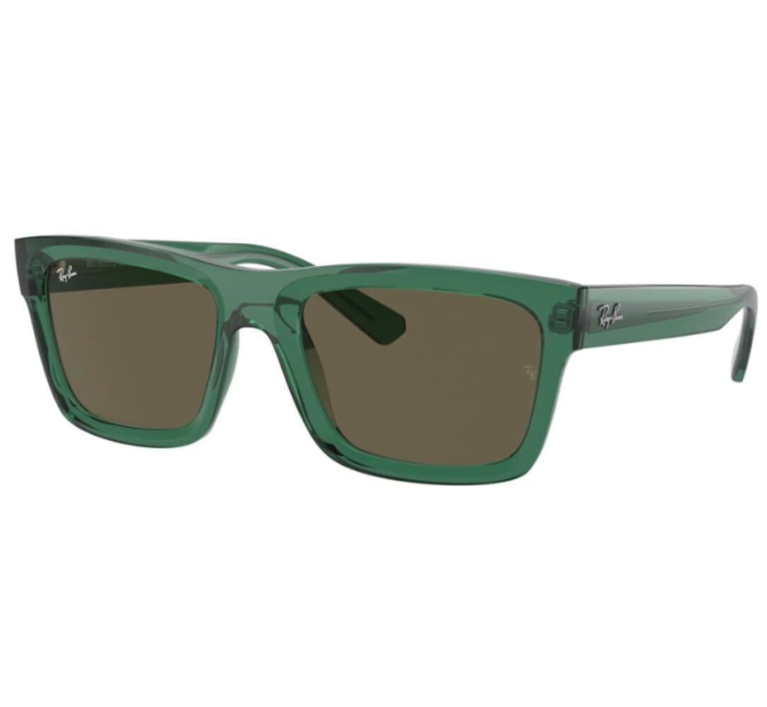 Ray-Ban 0RB4396 Transparent Green Sunglasses w/Brown Lenses 0RB4396-6681/3-57 - Ray-Ban