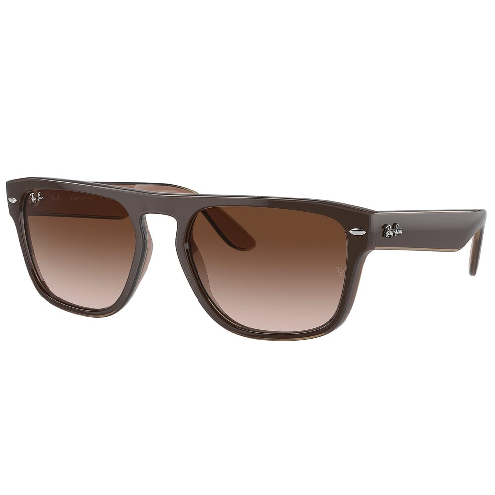 Ray-Ban 0RB4407 Brown/Light Brown/Transparent Beige Sunglasses w/Brown Gradient Lenses 0RB4407-673113-57 - Ray-Ban