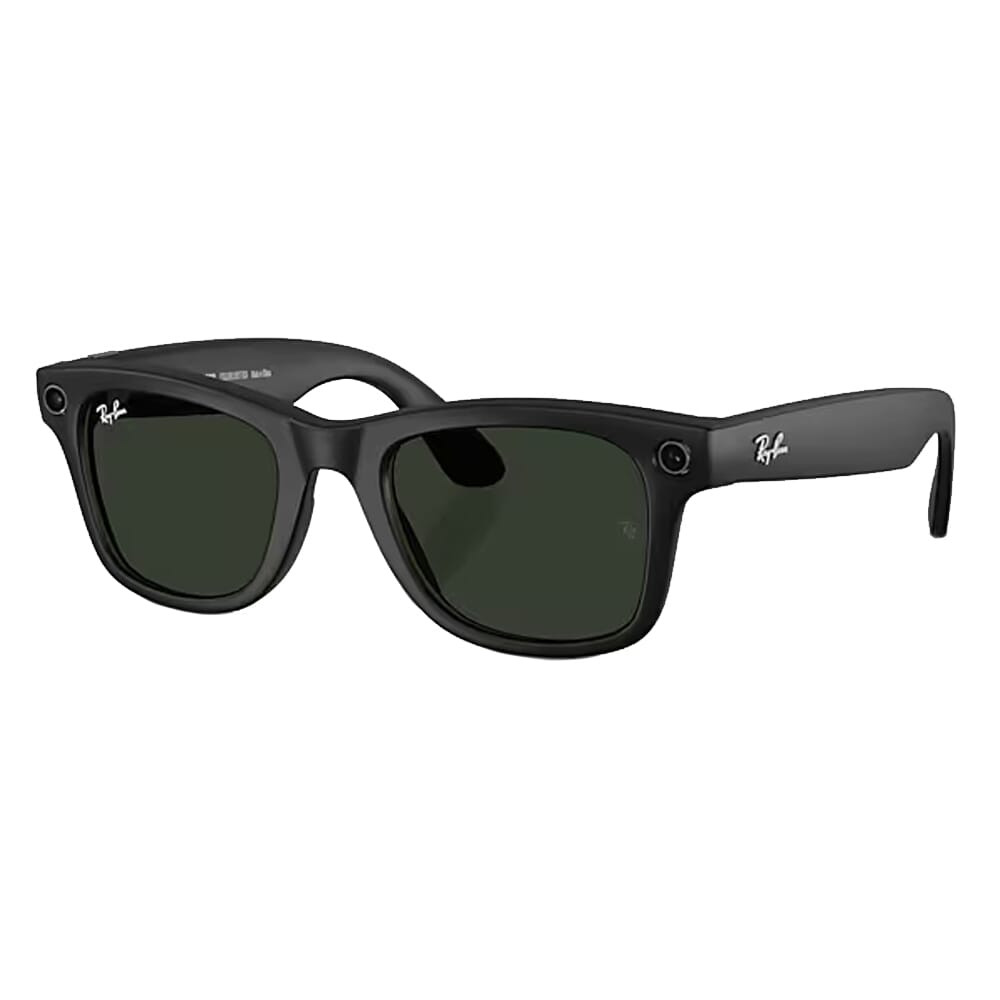 Ray-Ban Meta Wayfarer Glasses L Matte Black Transitions Graphite Green 0RW4008-601S1M - Ray-Ban