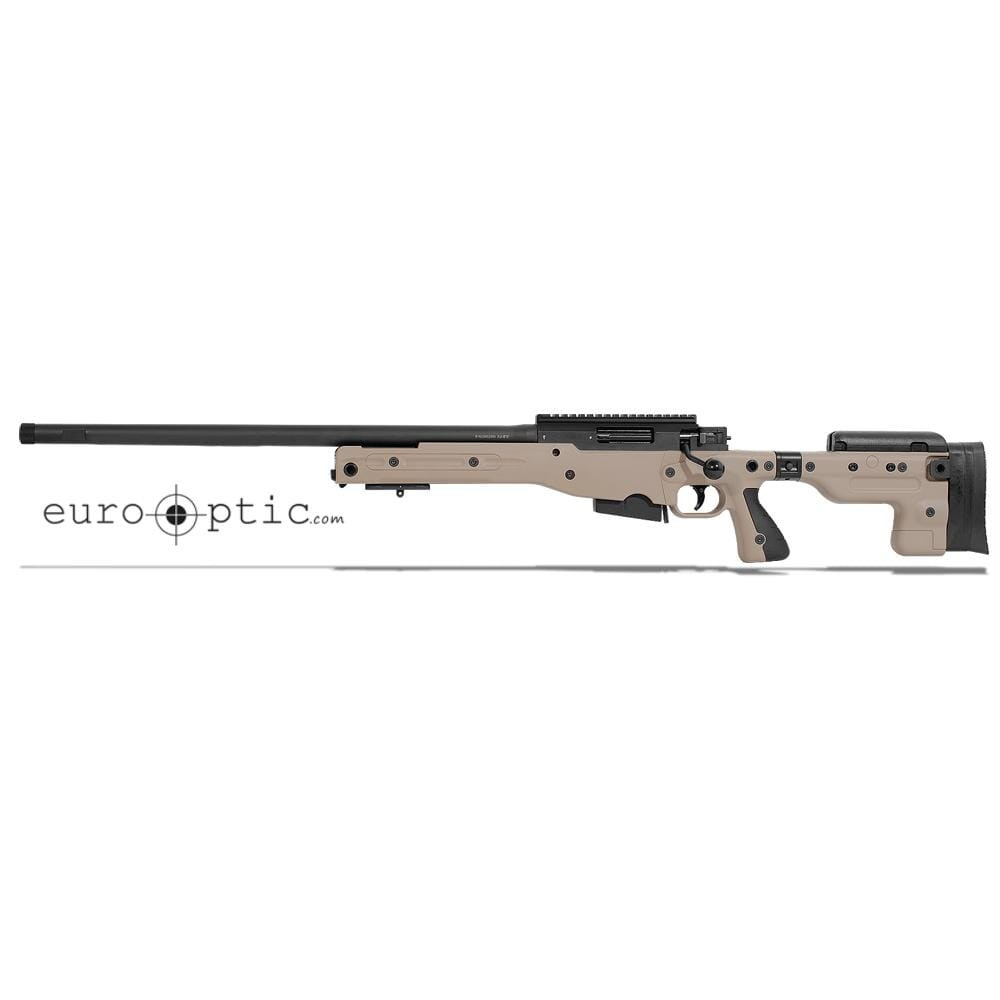 Accuracy International AT Threaded Folding Pale Brown 6.5 Creedmoor 24" LH Rifle AT-650LFOPBQ24T2TP