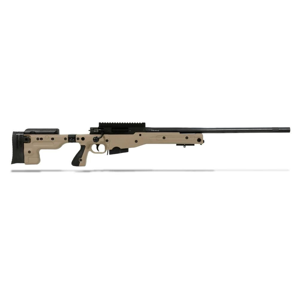 Accuracy International AT Rifle - Folding Pale Brown Stock - 308 Win 24 inch non threaded bbl - small firing pin - R11024-CR AT-308RFOPBQ24PL0M - Accuracy International