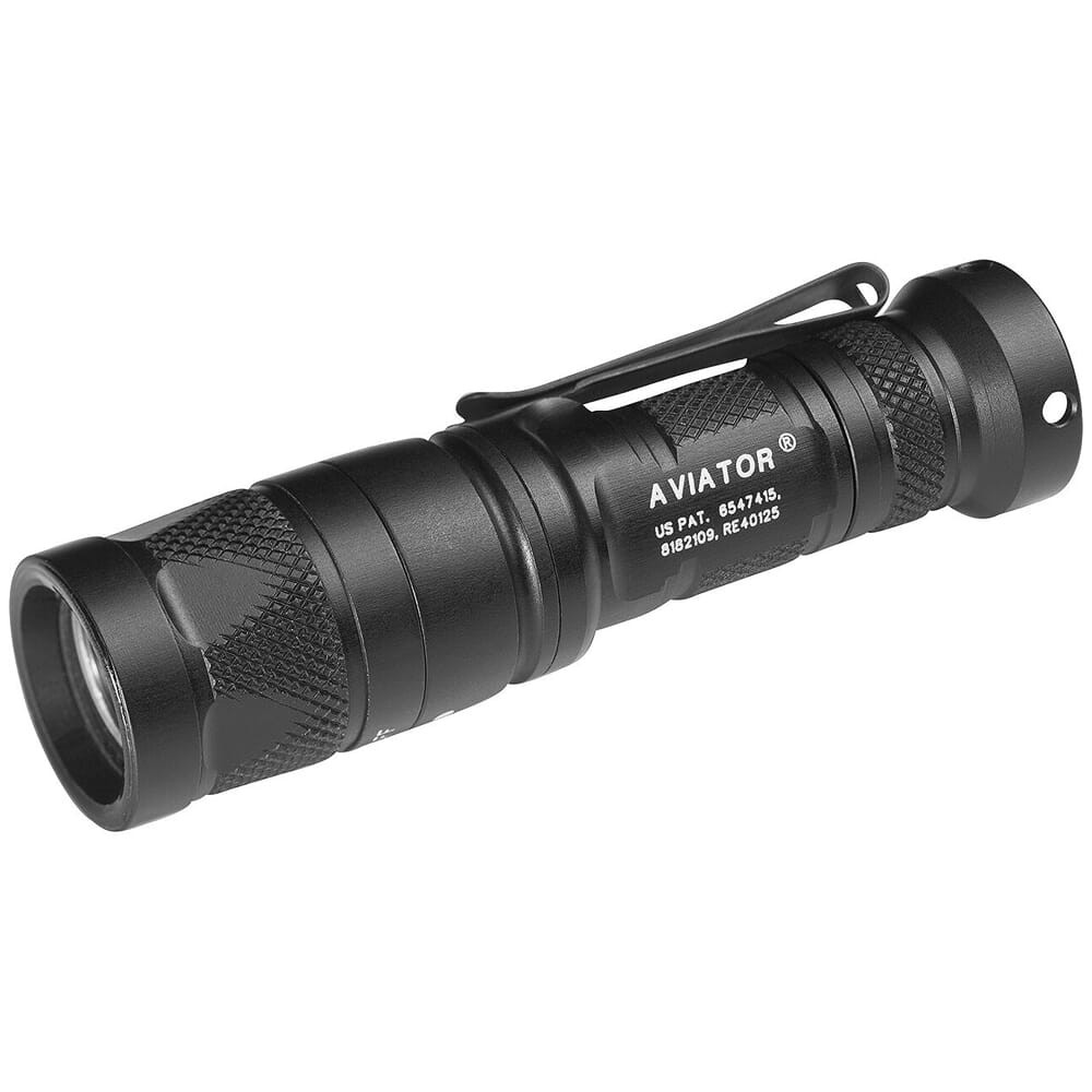 SureFire Aviator 5/250 LU White/85mW Yellow-Green LED Black Flashlight AVIATOR-YG - SureFire