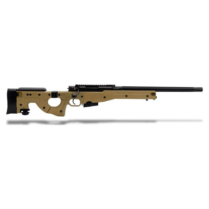 Accuracy International AW .308 20' Fluted No Muzzle Brake, Pic Rail, Folding Stock, Butt Spike, Dark Earth - Accuracy International