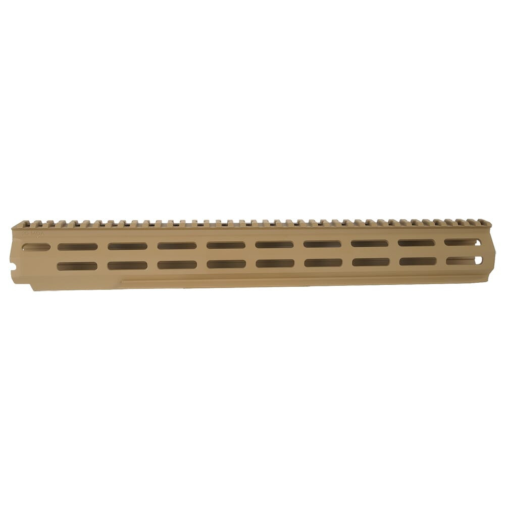 Accuracy International AXSR 16" Dark Earth Forend Tube Sub-Assembly w/Integrated RRS Rail & 20 MOA M-LOK Top Rail 100-19-001392DE - Accuracy International