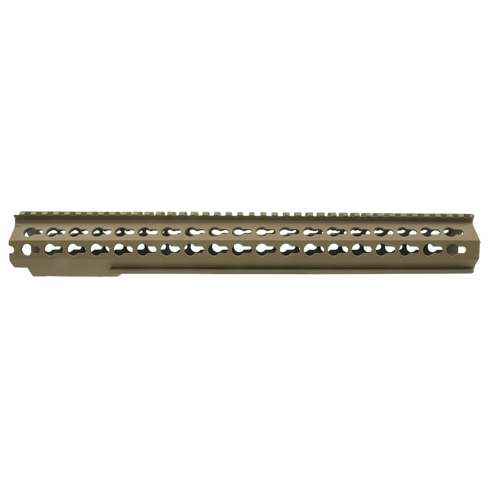 Accuracy International AXSR/ASR 16" Dark Earth Forend Tube Sub-Assembly w/Integrated RRS Rail & 20 MOA Keyslot Top Rail 100-19-001449DE - Accuracy International