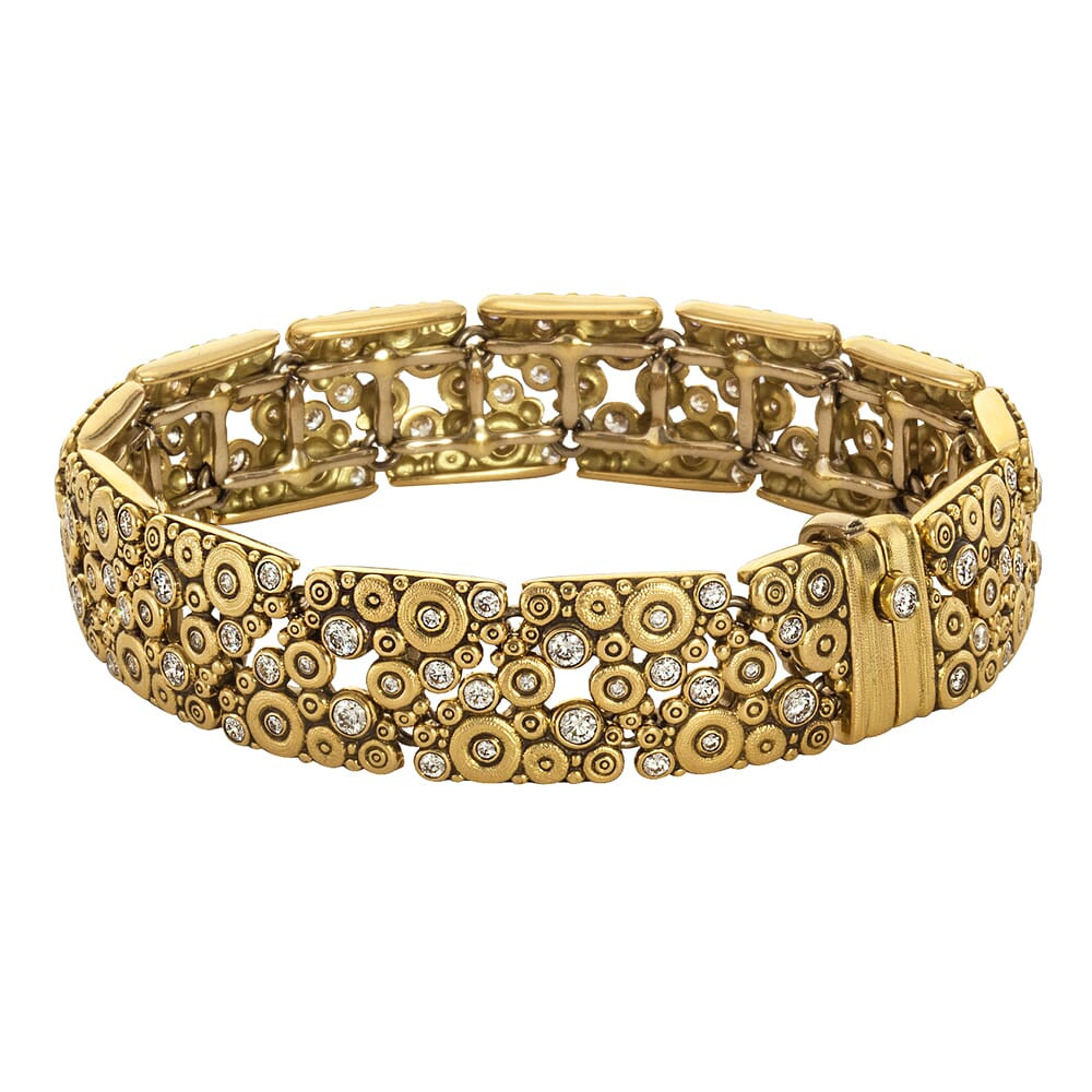 Alex Sepkus 18K and Diamond "Lace" Bracelet B-37D in Gold - Alex Sepkus